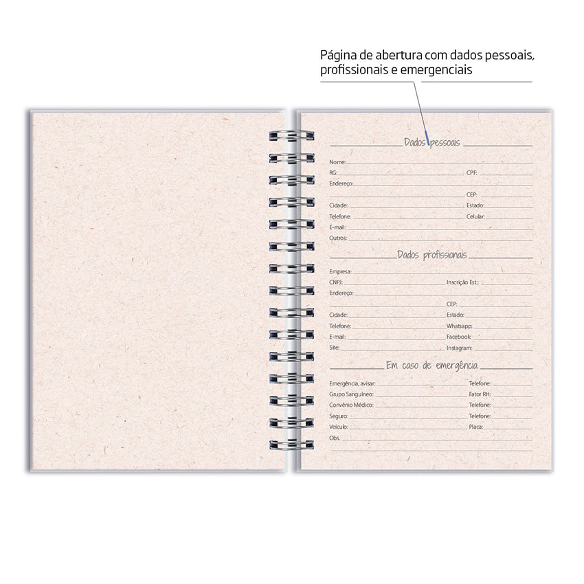 Caderno Kraft Personalizado - Selo Orquideas
