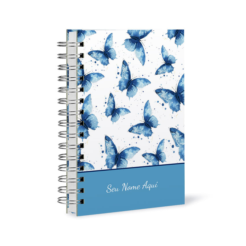 Planner Semanal Personalizado Borboleta Azul