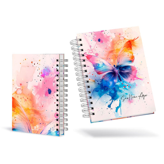 Caderno Personalizado - Borboleta Colors
