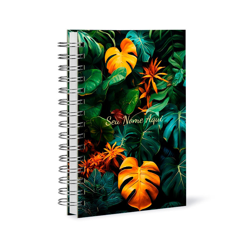 Agenda 2026 Personalizada Folhagem Tropical