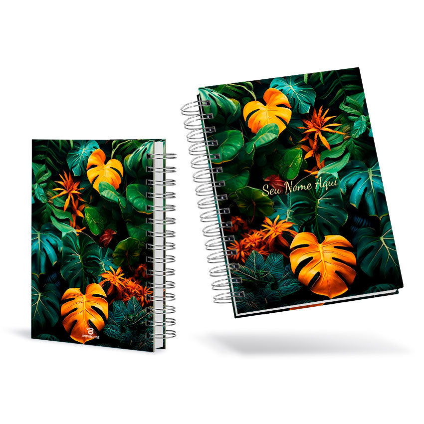 Agenda 2026 Personalizada Folhagem Tropical