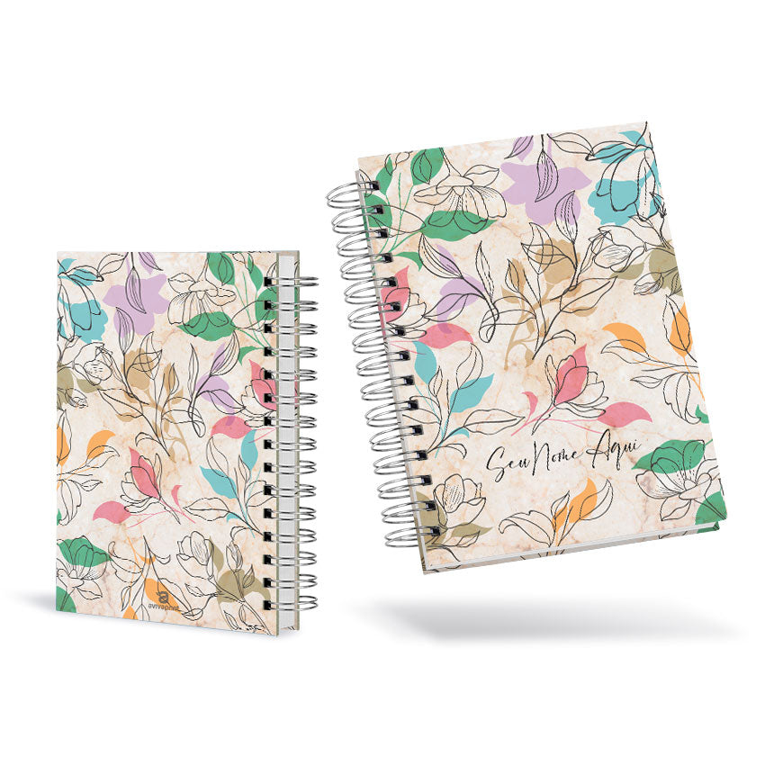 Planner Semanal Personalizado Folhas Traço