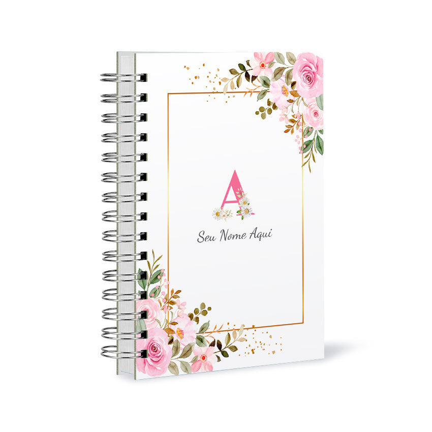 Agenda 2026 Personalizada Flores Rosa