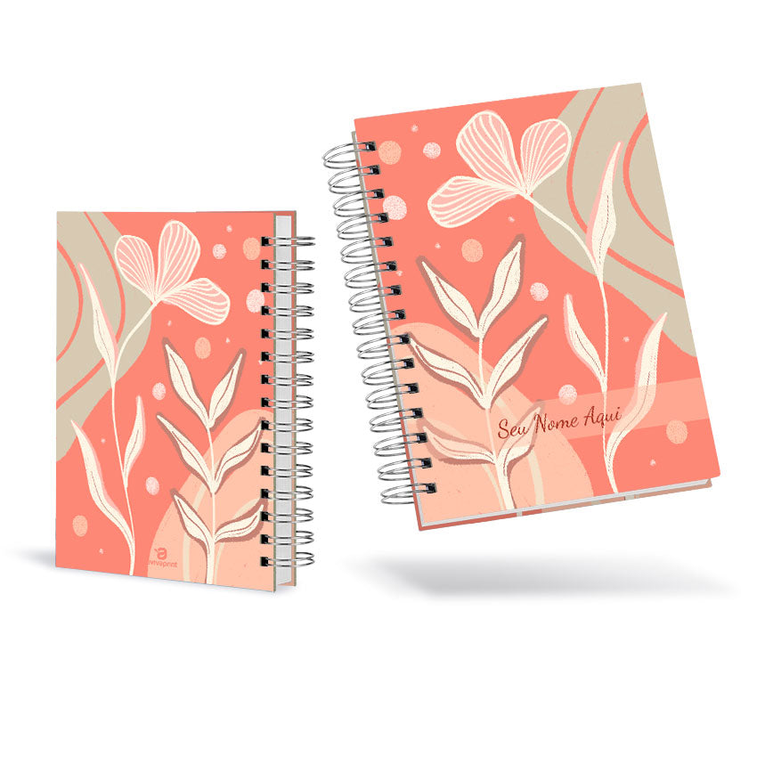 Planner Semanal Personalizado Coral Foliage