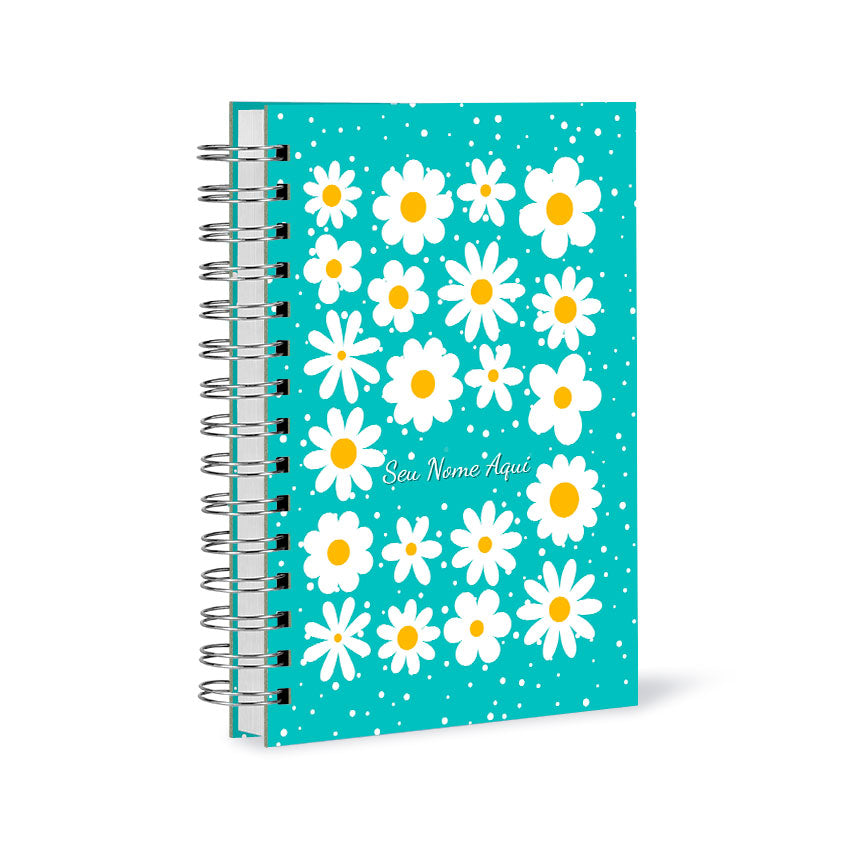 Planner Semanal Personalizado Margaridas Verde