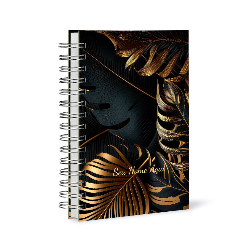 Agenda 2026 Personalizada Folhagem Negra