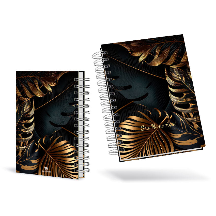 Agenda 2026 Personalizada Folhagem Negra