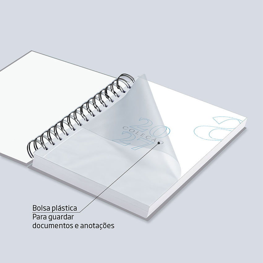 Agenda 2027 Personalizada Mármore Premium Carrara