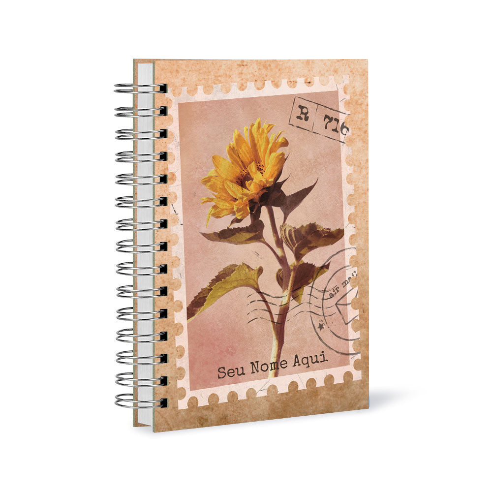Caderno Kraft Personalizado - Selo Girasol