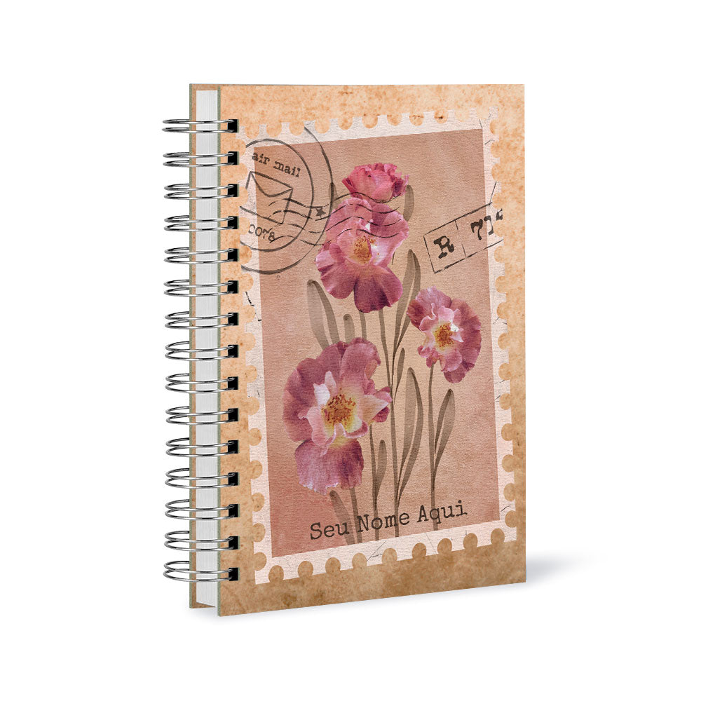 Caderno Kraft Personalizado - Selo Orquideas