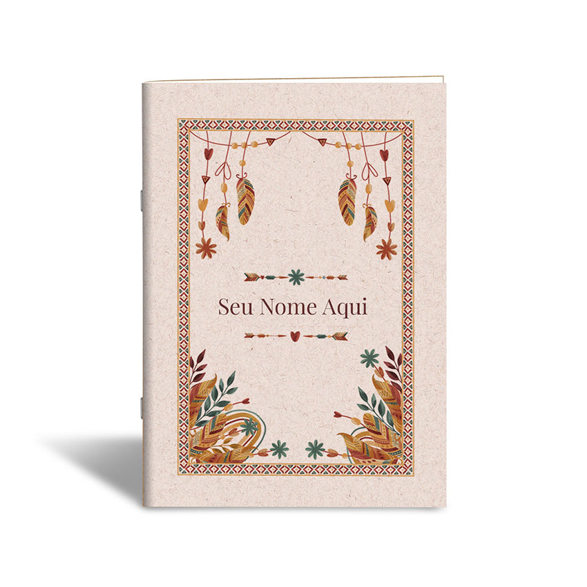 Caderno de Anotações Personalizado - Boho