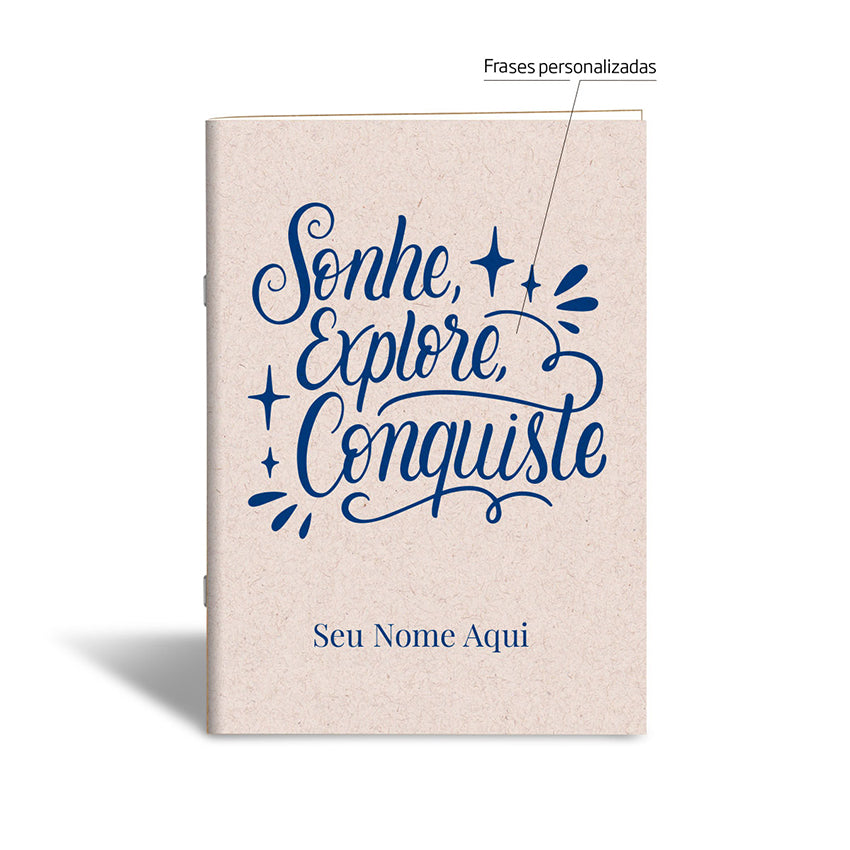 Caderno de Anotações Personalizado - Frases