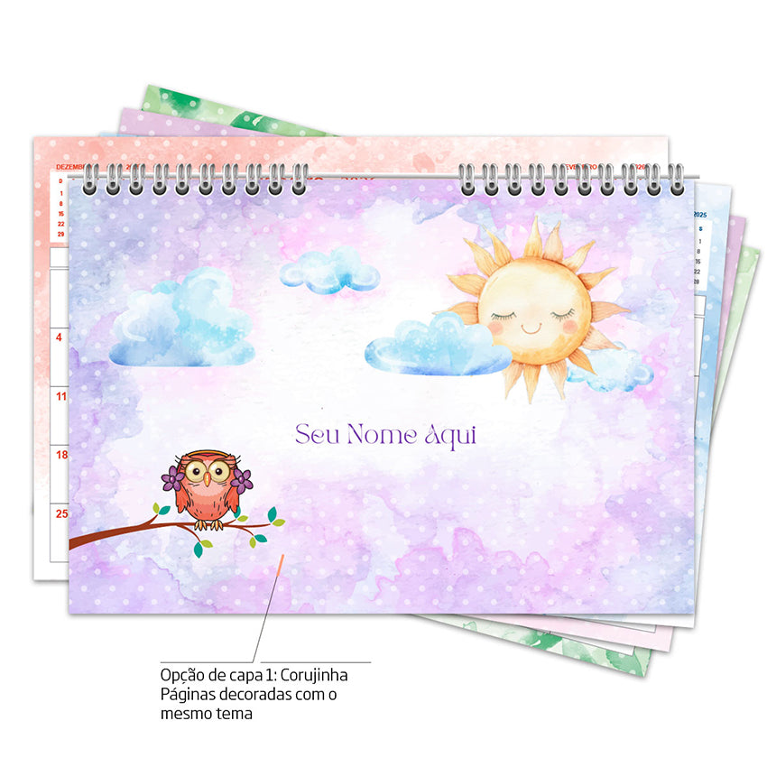 Desk Planner Mensal Personalizado