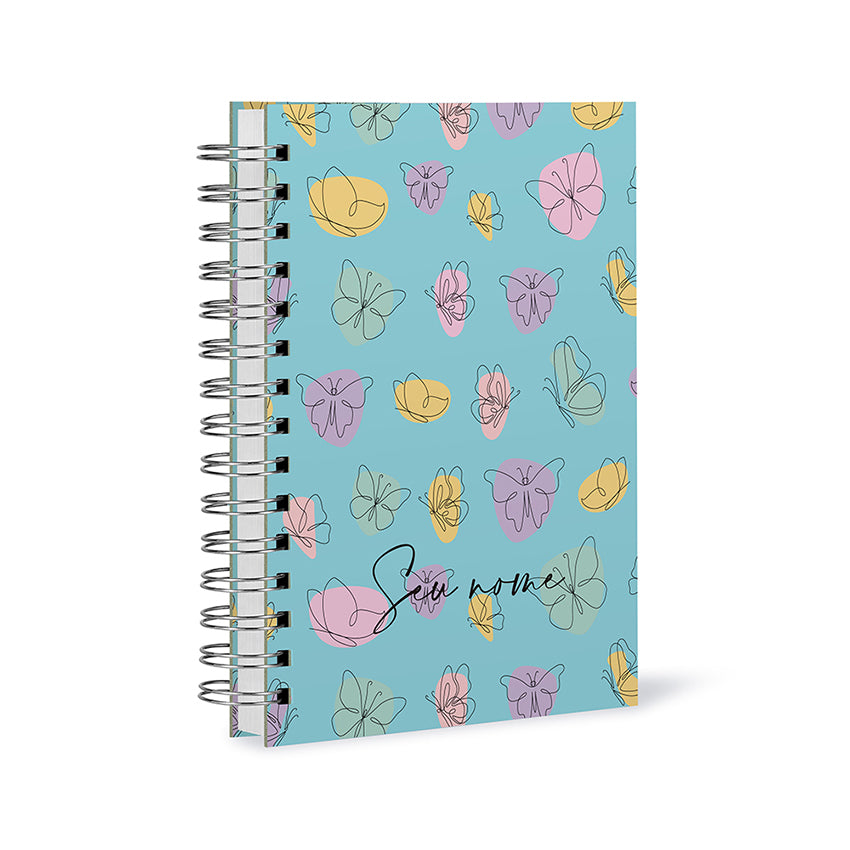Caderno Personalizado - Borboleta Verde