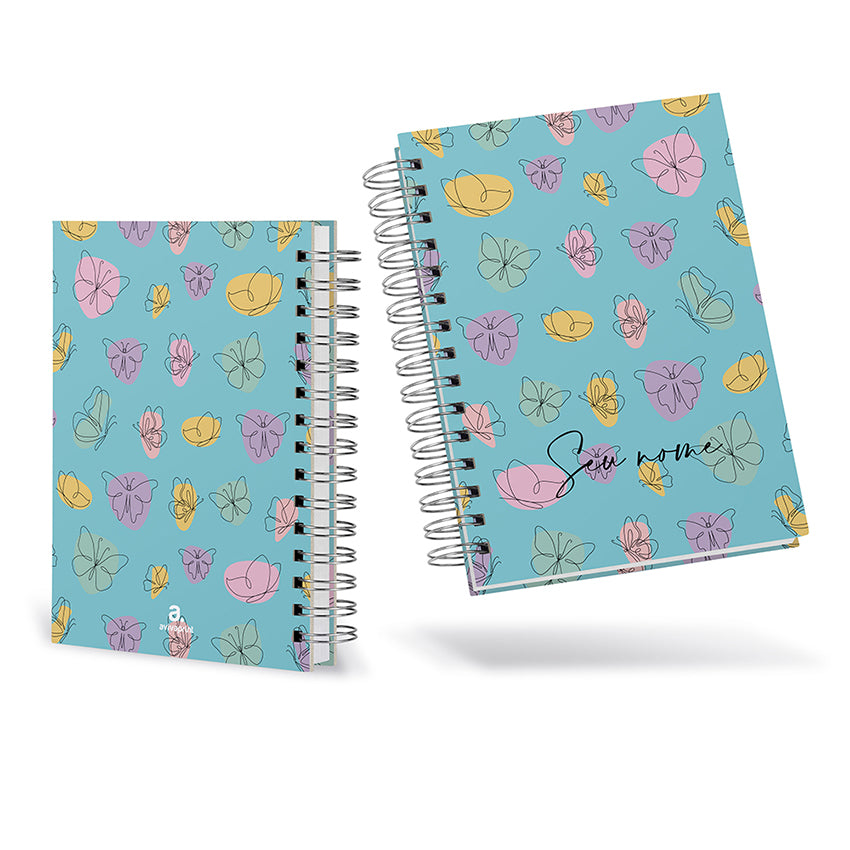 Caderno Personalizado - Borboleta Verde