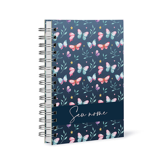 Caderno Personalizado - Borboleta Azul