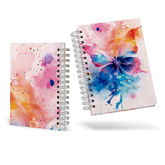 Caderno Personalizado - Borboleta Colors
