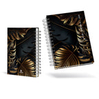 Caderno Personalizado - Folhagens Douradas