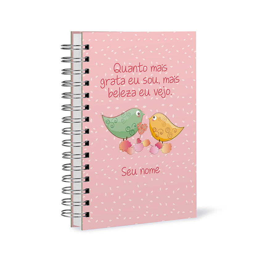 Caderno Personalizado - Pássaros Frase