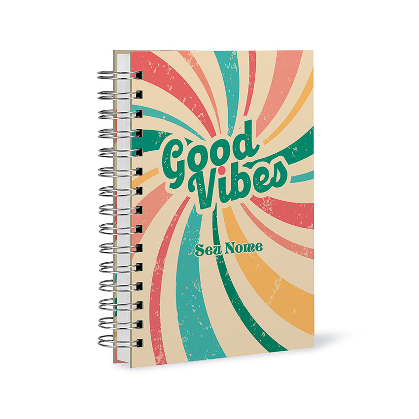 Caderno Personalizado - Good Vibes