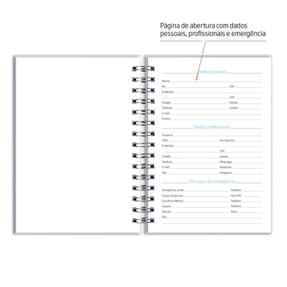 Caderno Personalizado - Borboleta Azul