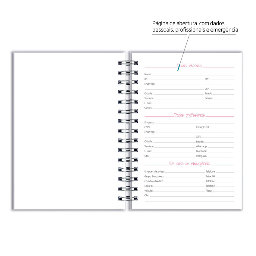 Caderno Personalizado - Flores Rosa