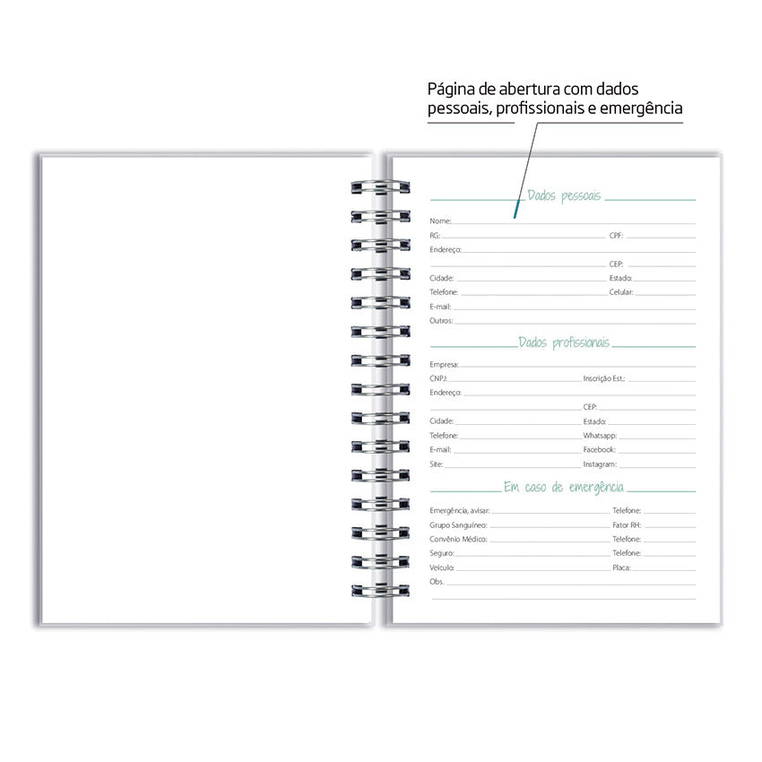 Caderno Personalizado - Folhagem Verde
