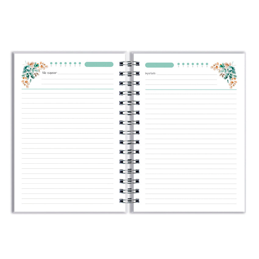 Caderno Personalizado - Folhagem Verde