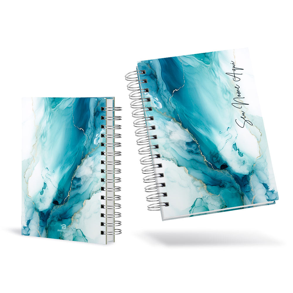 Agenda 2026 Personalizada Mármore Blue