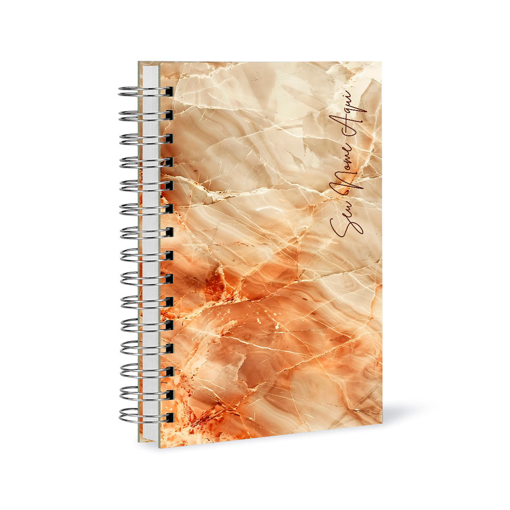 Agenda 2026 Personalizada Mármore Gold