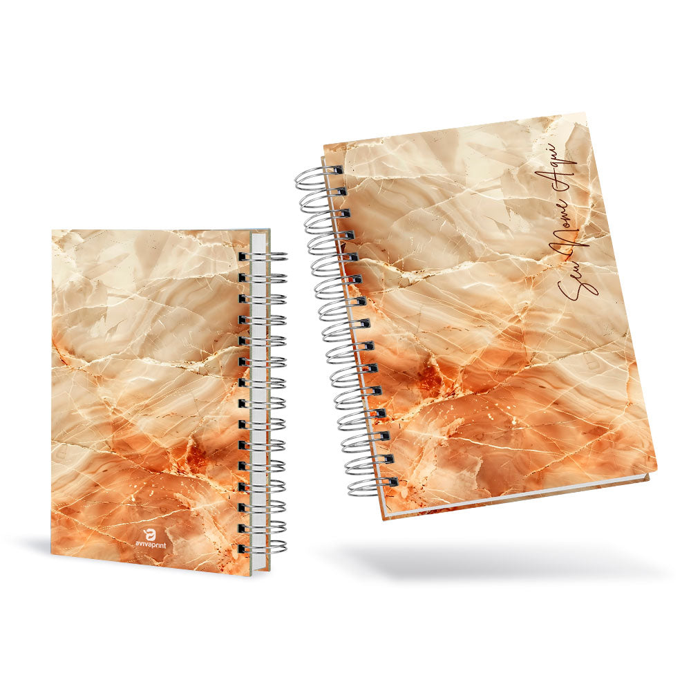 Agenda 2026 Personalizada Mármore Gold