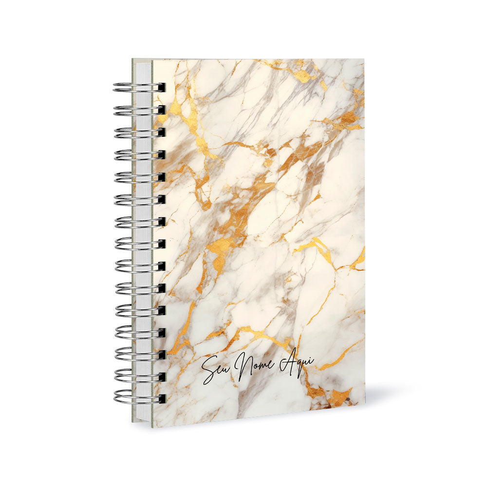 Agenda 2026 Personalizada Mármore Creme