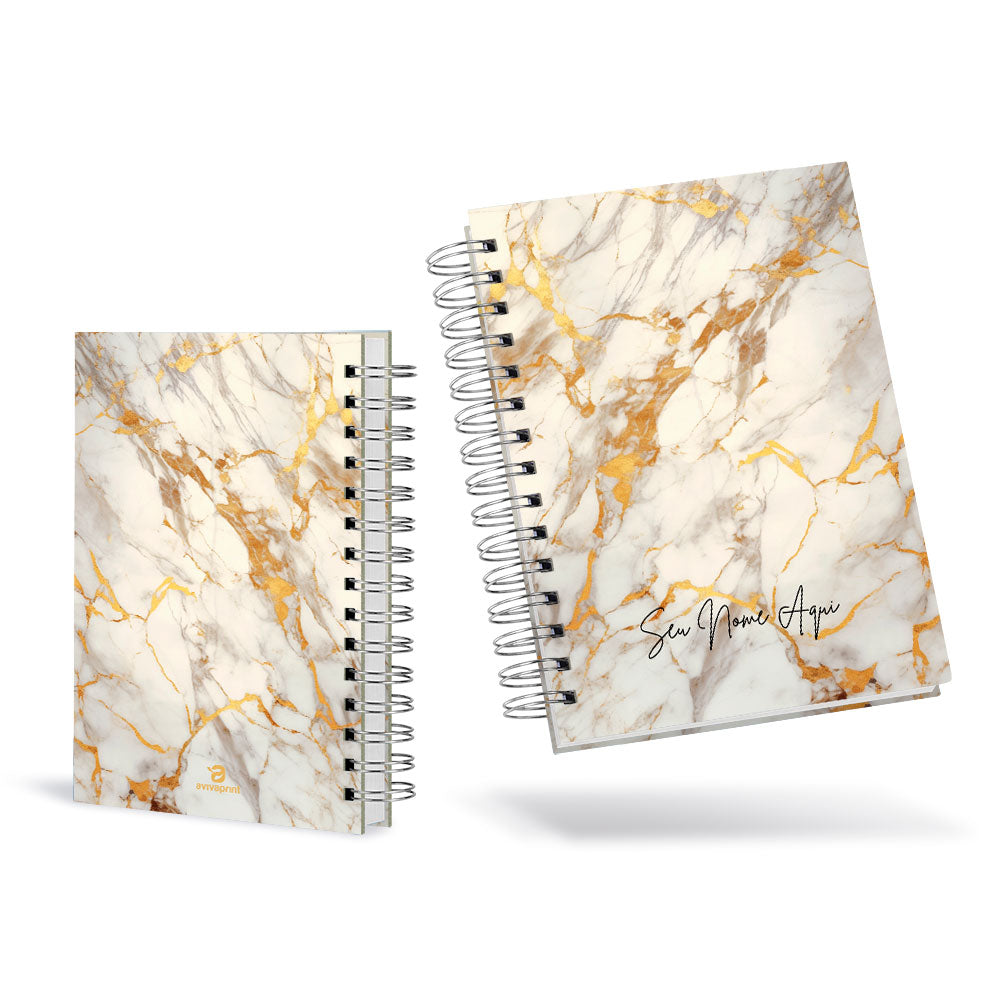 Agenda 2026 Personalizada Mármore Creme