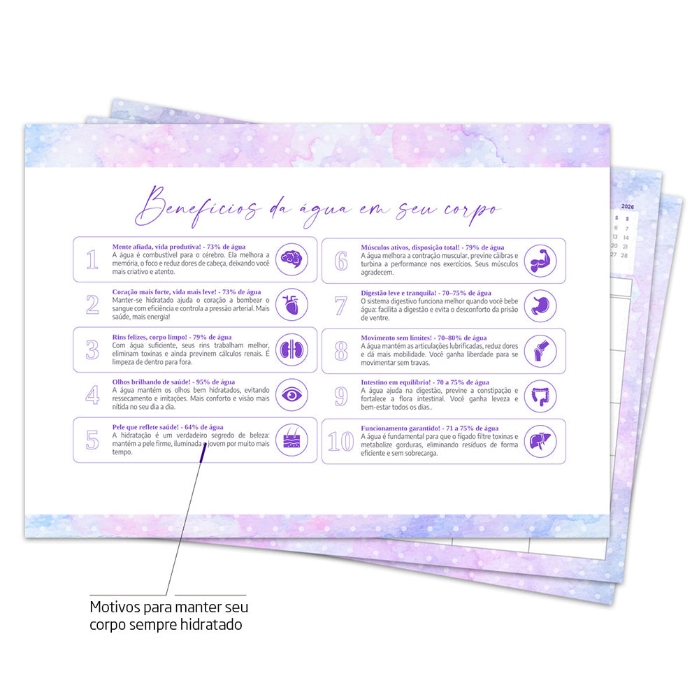 Desk Planner Mensal Encanto Personalizado
