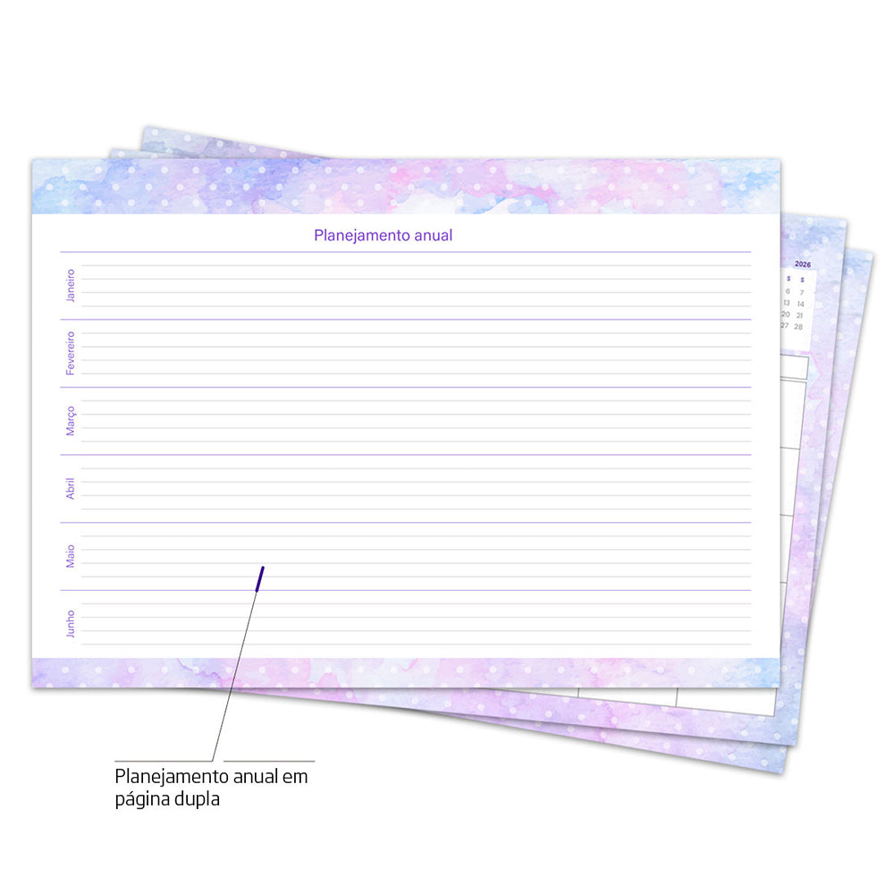 Desk Planner Mensal Encanto Personalizado