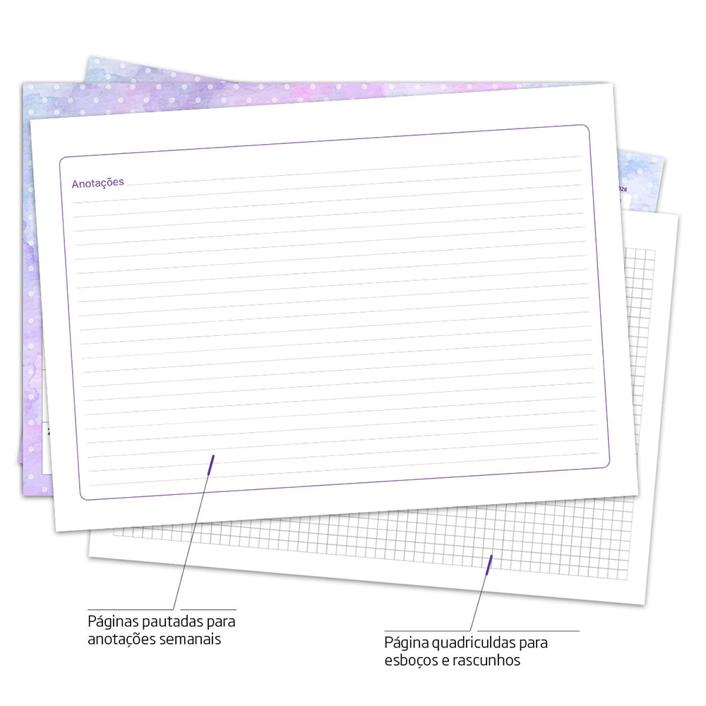 Desk Planner Mensal Encanto Personalizado