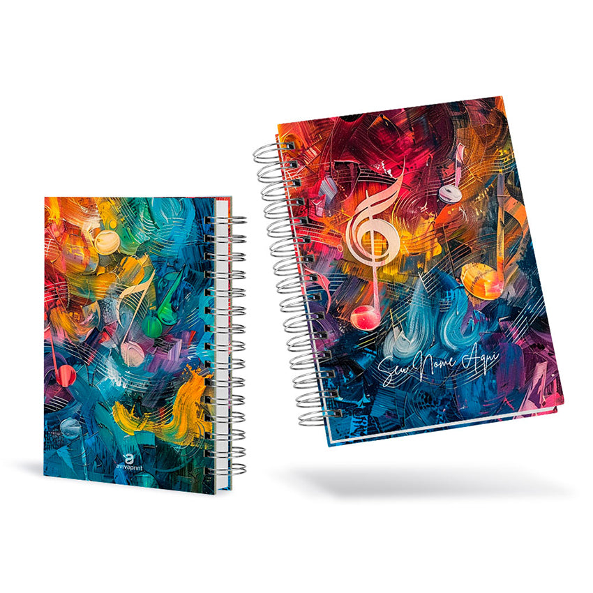 Agenda 2026 Personalizada Musical Paint