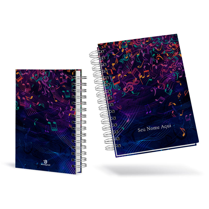 Agenda 2026 Personalizada Musical Notas