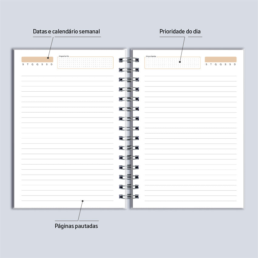 Caderno Personalizado Forms Essencial Névoa