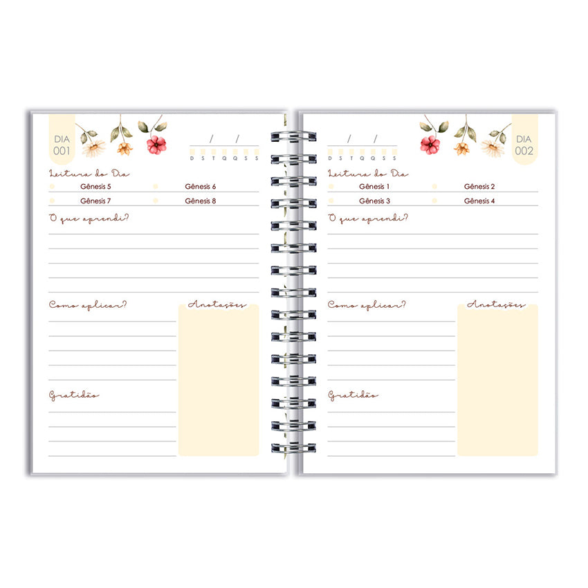 Caderno Devocional - Leitura da Bíblia