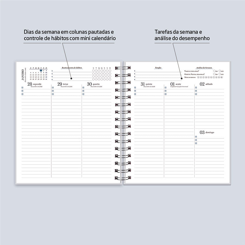 Planner 2027 Personalizado Buddies Essencial Sereno
