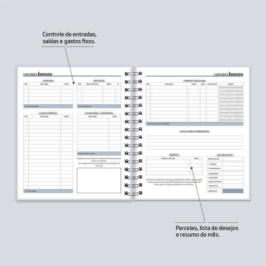 Planner 2027 Personalizado Buddies Essencial Sereno