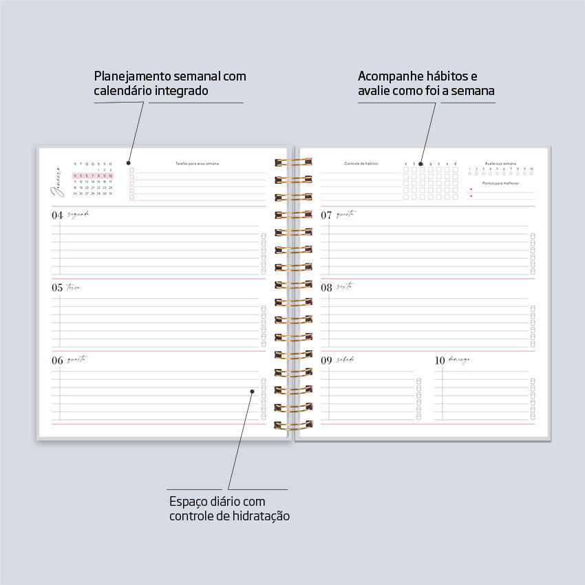 Planner 2027 Personalizado Forms Prestige Basalto