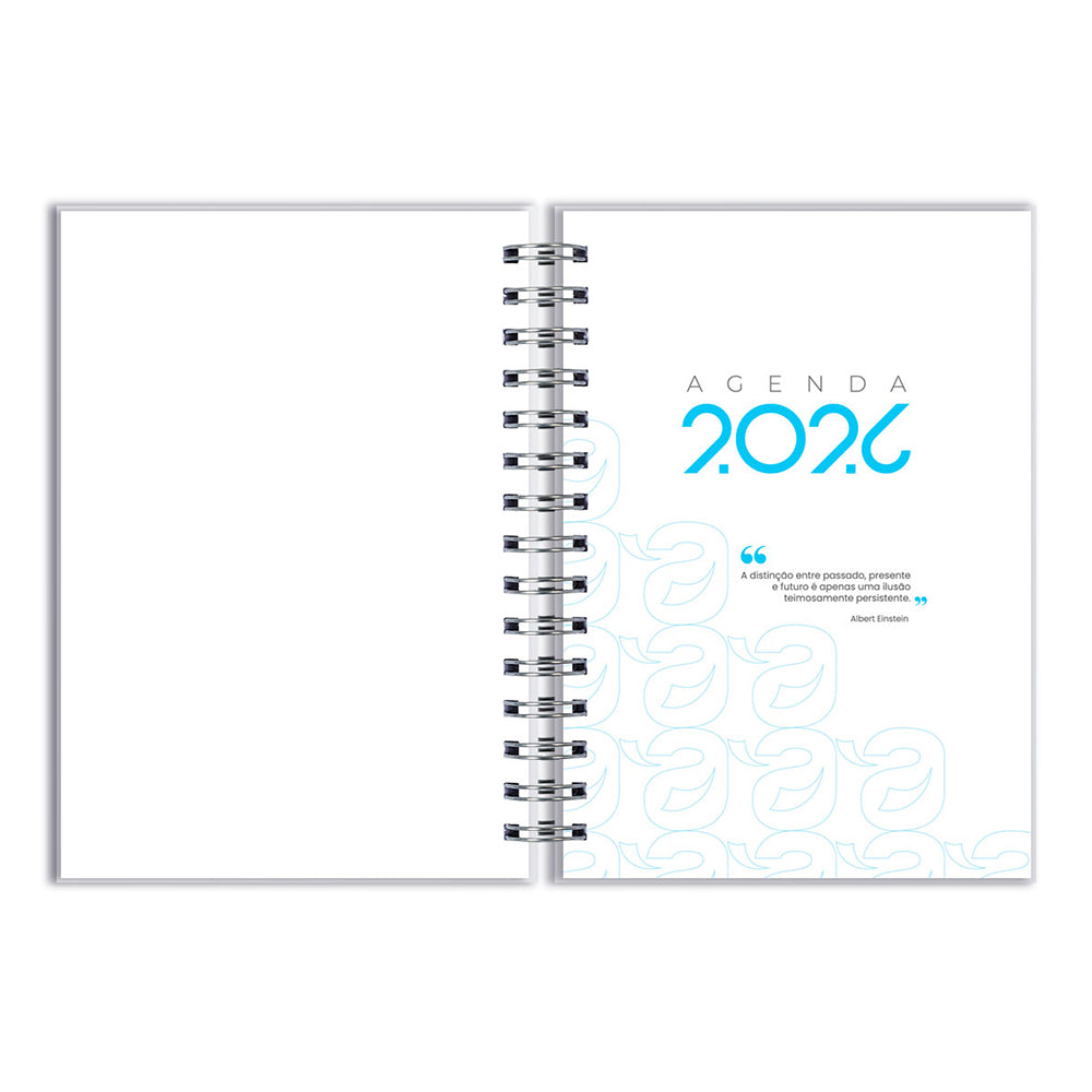 Agenda 2026 Personalizada Mármore Aqua