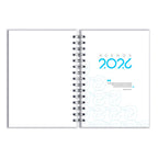 Agenda 2026 Personalizada Mármore Aqua