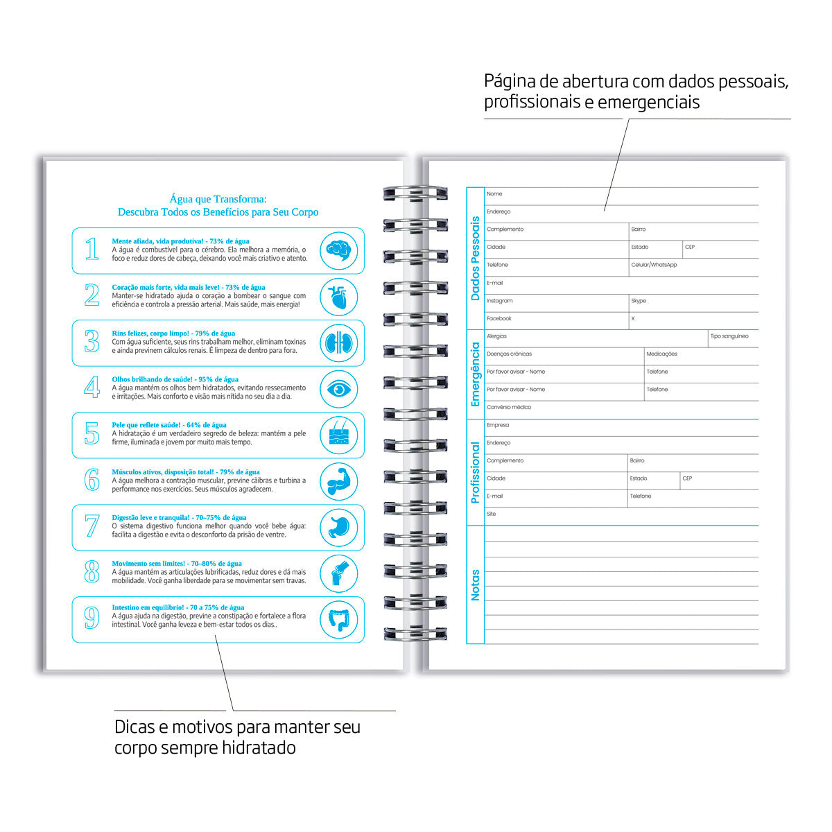 Agenda 2026 Personalizada Musical Paint