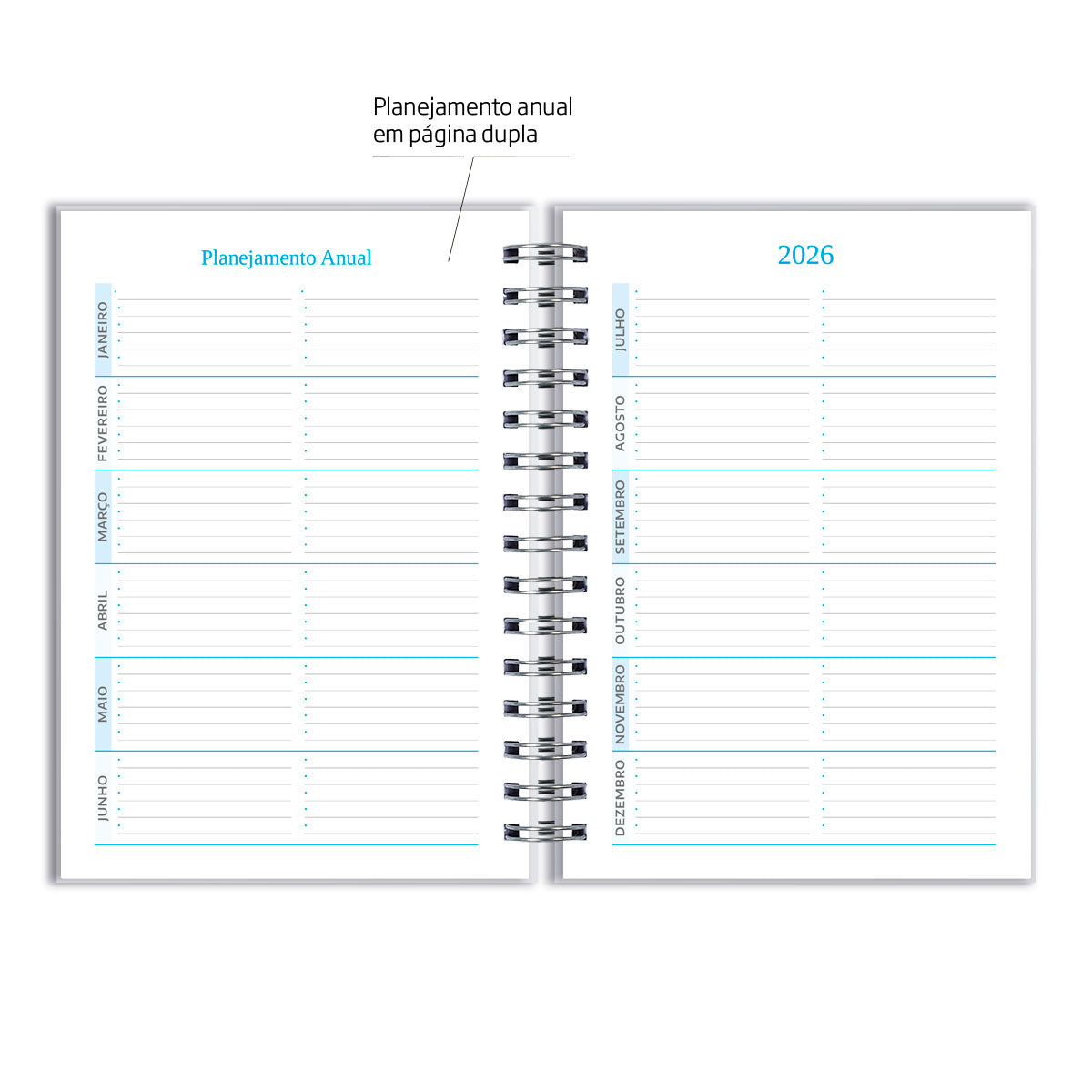 Agenda 2026 Personalizada Musical Notas