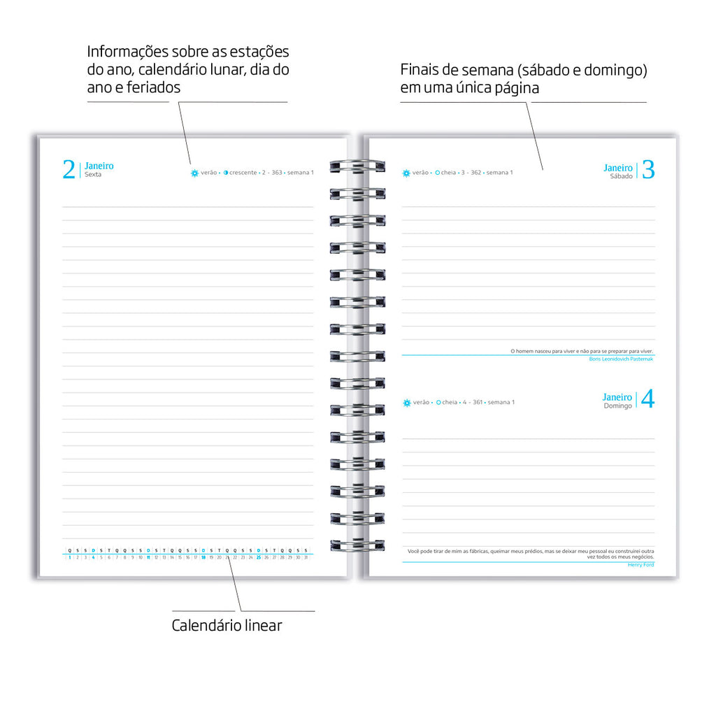 Agenda 2026 Personalizada Musical Notas