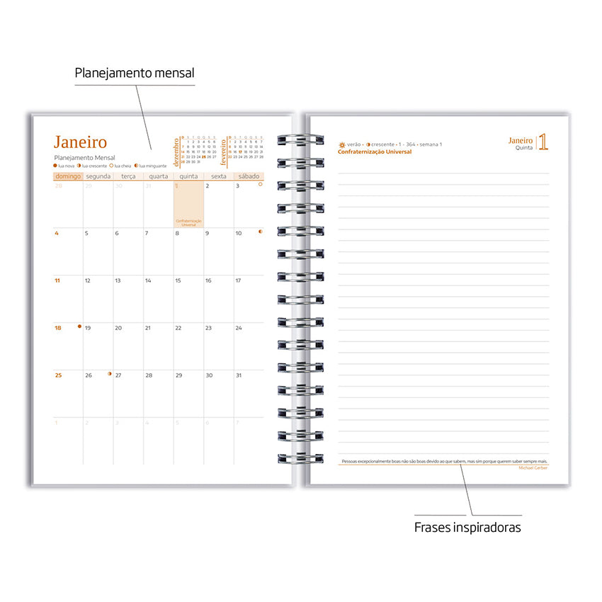 Agenda 2026 Personalizada Musical Shadows