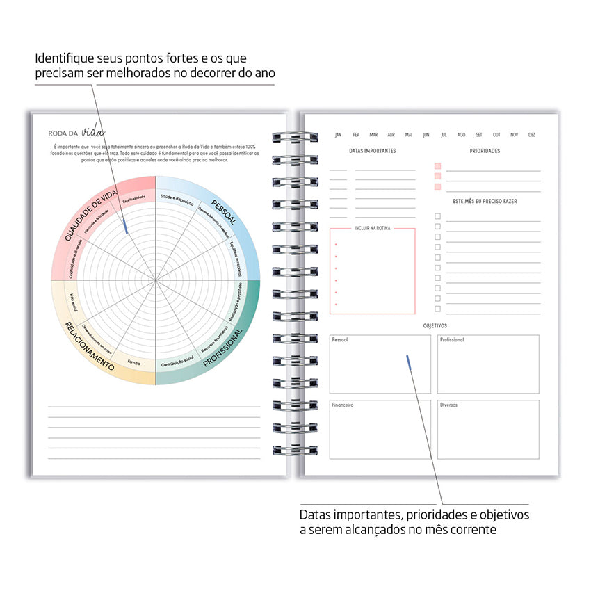 Planner Semanal Personalizado Colorful Quilt